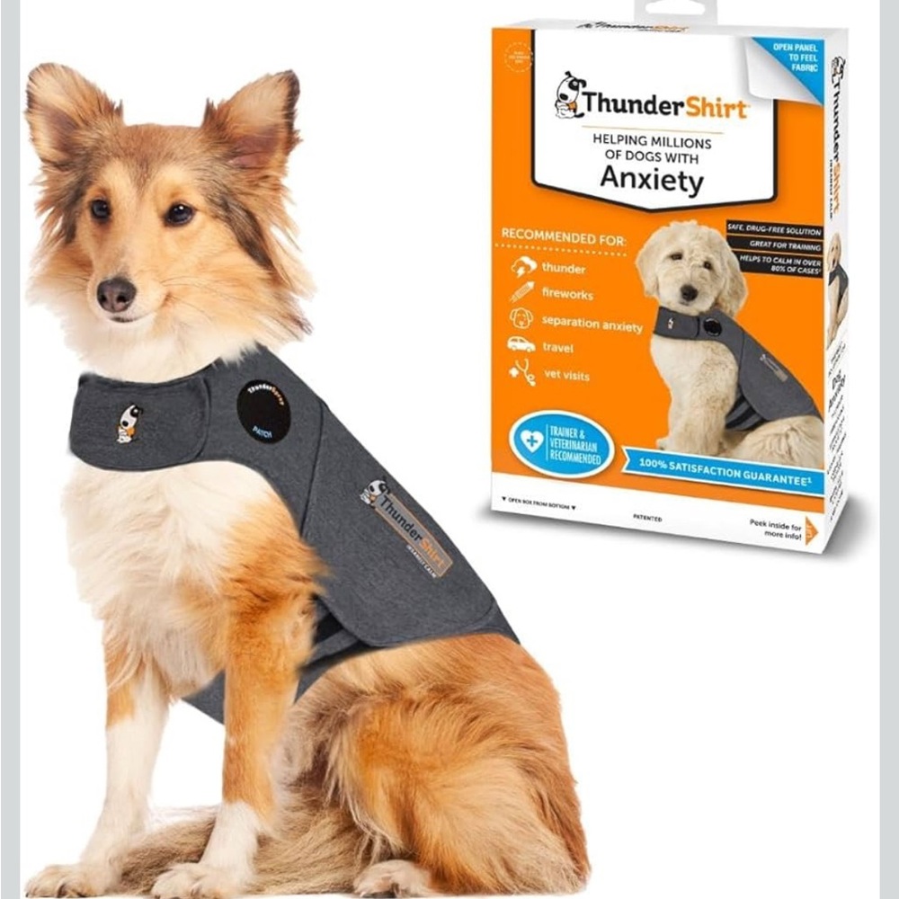 ThunderShirt Classic Dog Anxiety Jacket - Gray size L